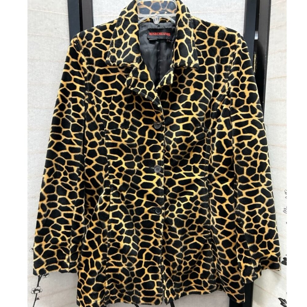 Misdemeanor Leopard Print Coat Jacket
